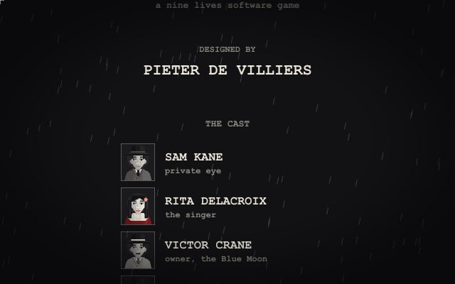 The end credits