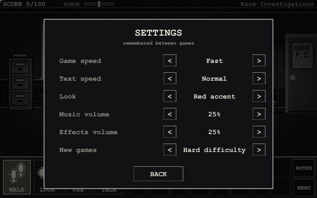 Settings